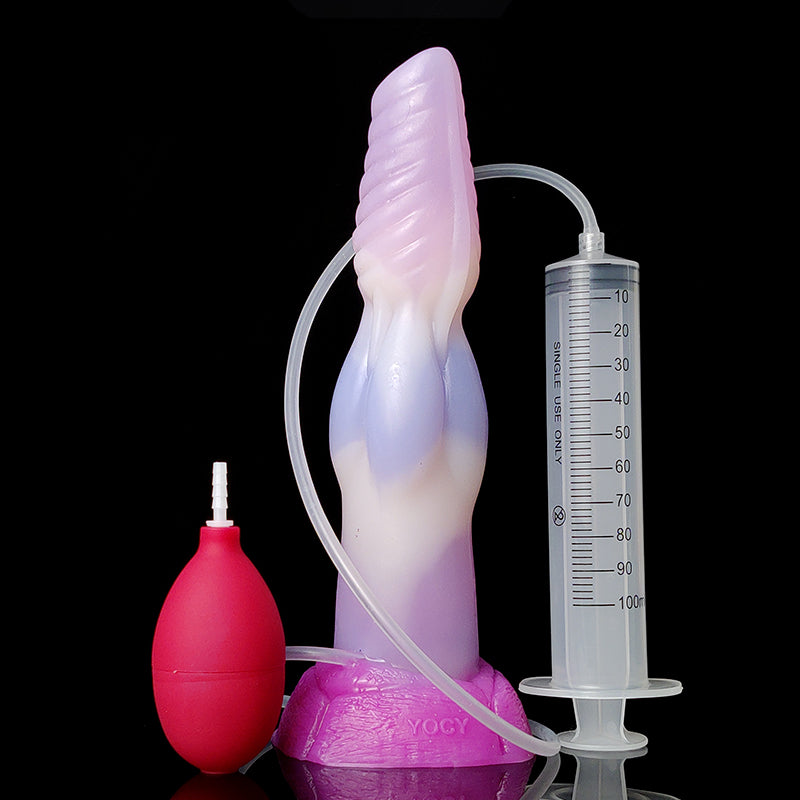 Soft Silicone Long Wolf Knot Dildo