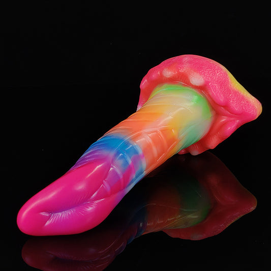 Silicone Luminous Alien Dildo With Suction Cup