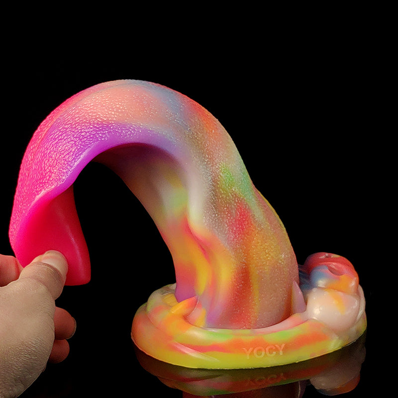 Multicolor Glow in Dark Dildo 8 CM Thick
