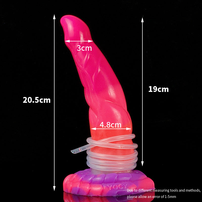 Squirting Monster Dildo Glowing In Dark