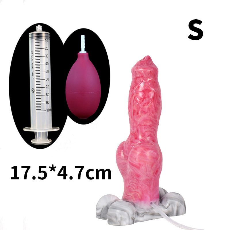 Silicone Realistic Dog Dildo Squirting Function