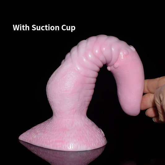 Silicone Realistic Tongue Huge Knot Dildo