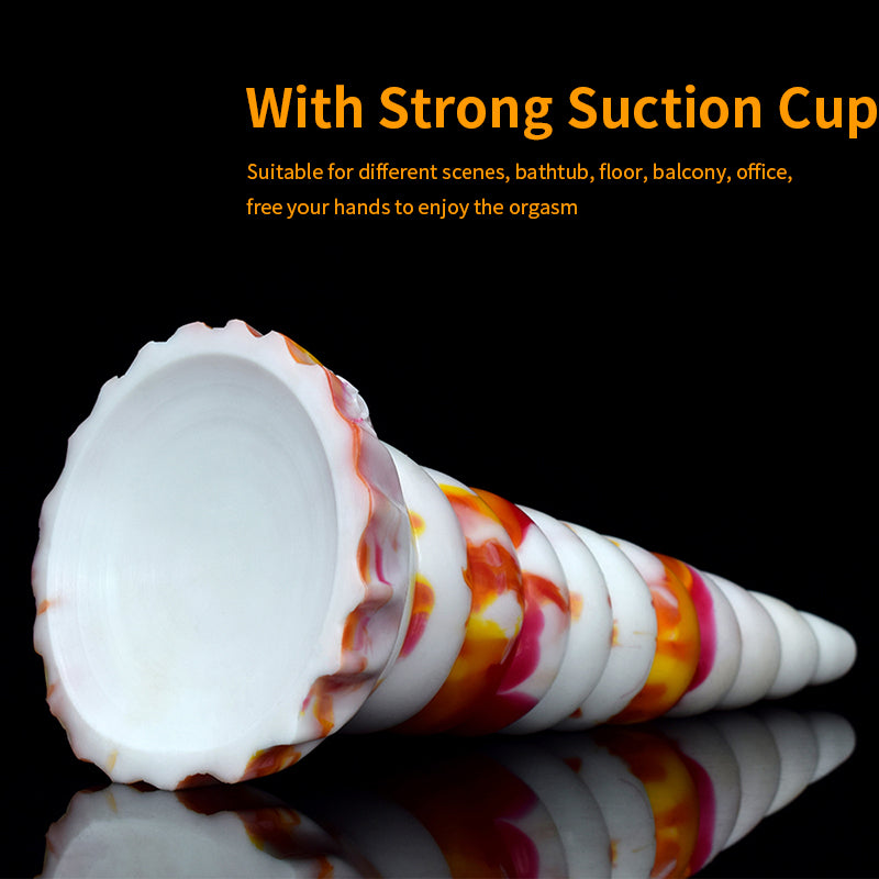 YOCY Silicone Spiral Colorful Anus Masturbate Dildo