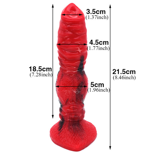 Silicone Wolf Animal Dildo Dog Fake Penis
