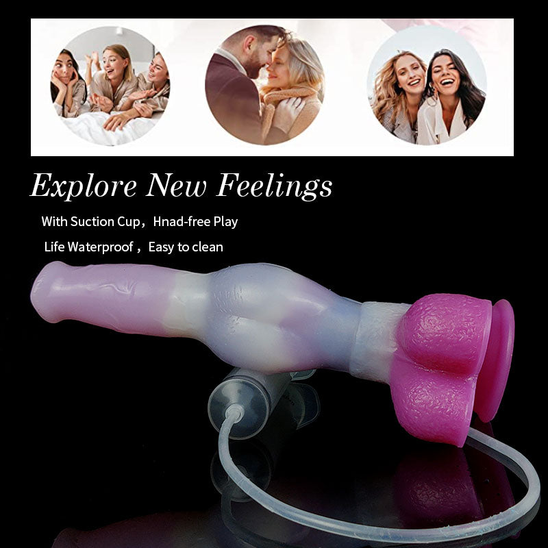 Squirting Function Wolf Fake Penis Horse Dildo