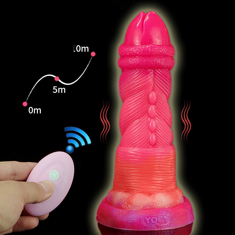 Huge Flower Head Dildo Remote Vibrator