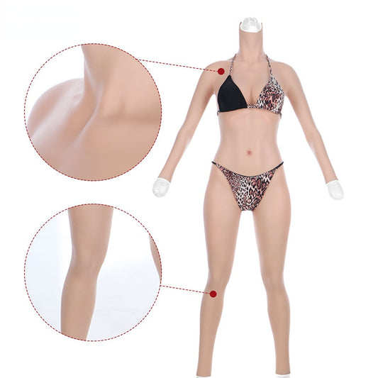 Silicone Bodysuit 7th Fake Pussy Panties With Fake Boobs