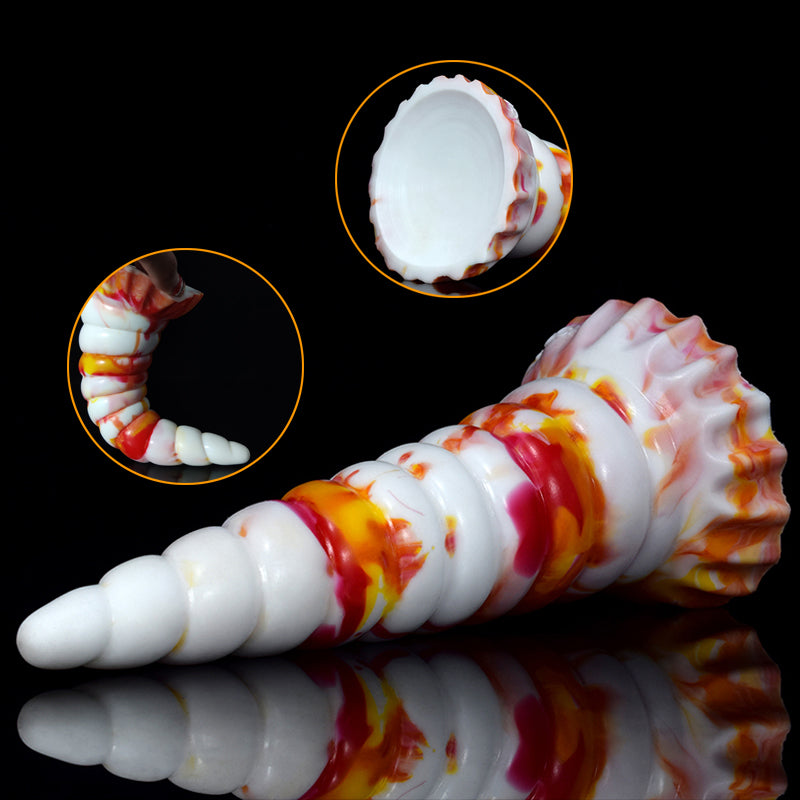 YOCY Silicone Spiral Colorful Anus Masturbate Dildo