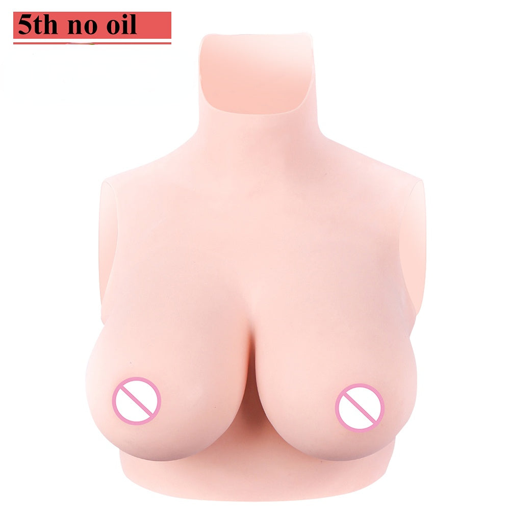 5th No Oil Breastplate Silicone Breast Forms