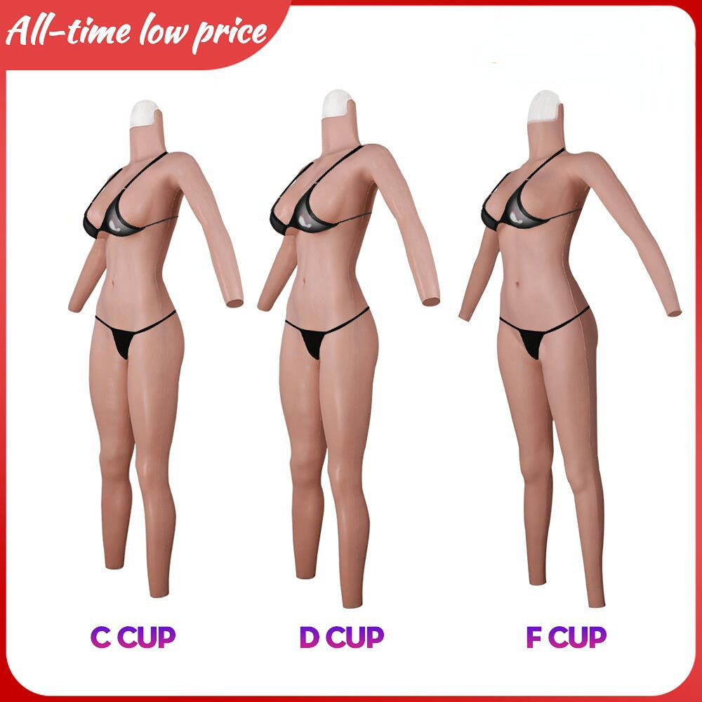 Crossdresser Silicone Prostheses Female Bodysuit